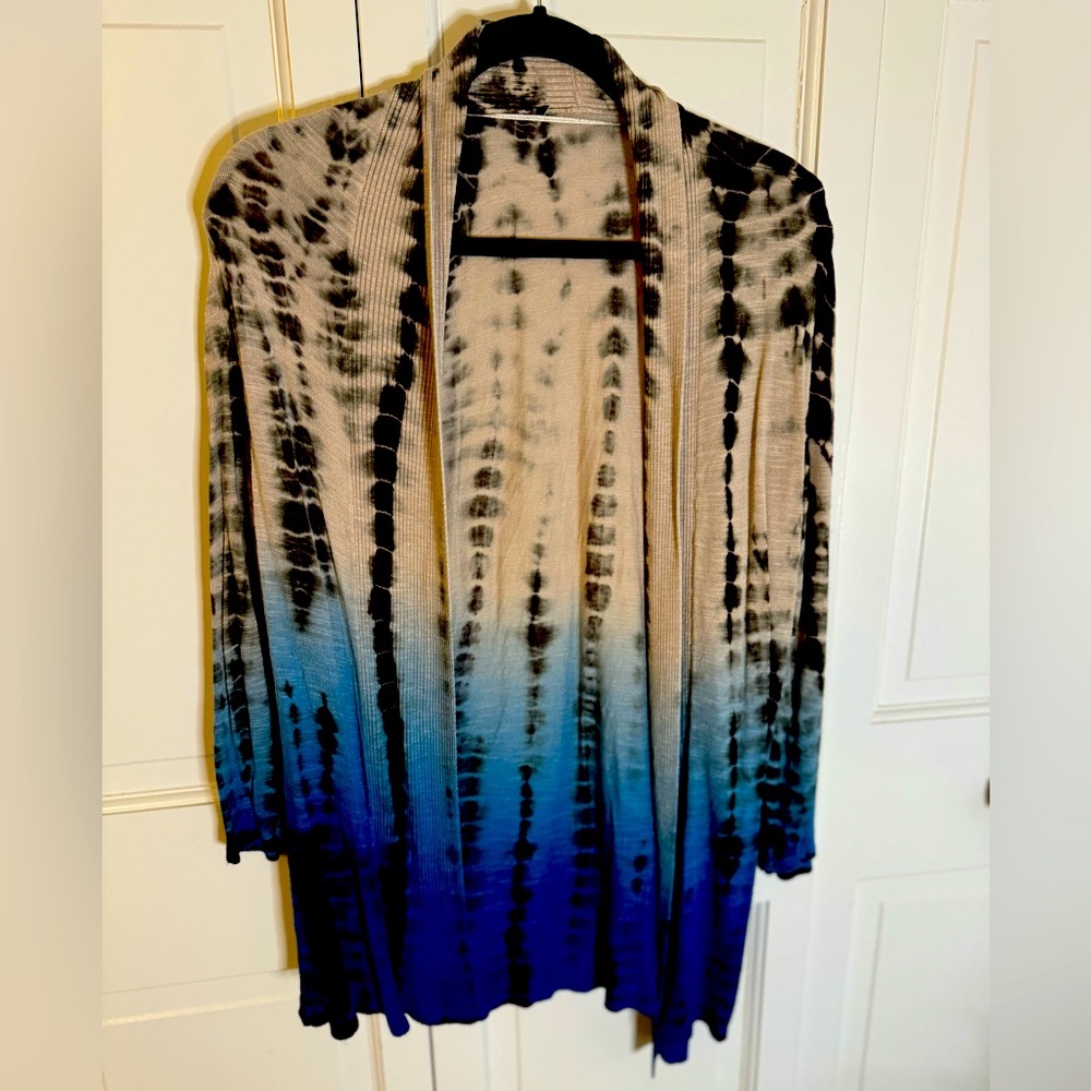INC tie dye cardigan